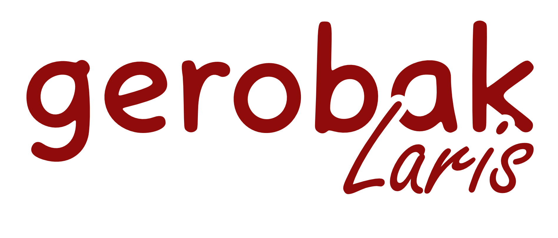 Logo Wordmark Text Maroon